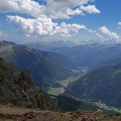 valle di peio vista da stazione a monte funivia pejo